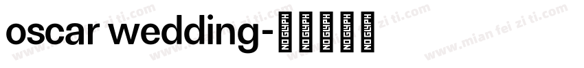 oscar wedding字体转换